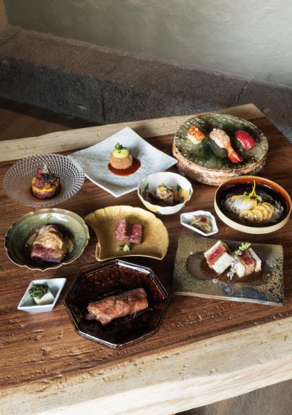 メキシコ初の和牛おまかせの一例